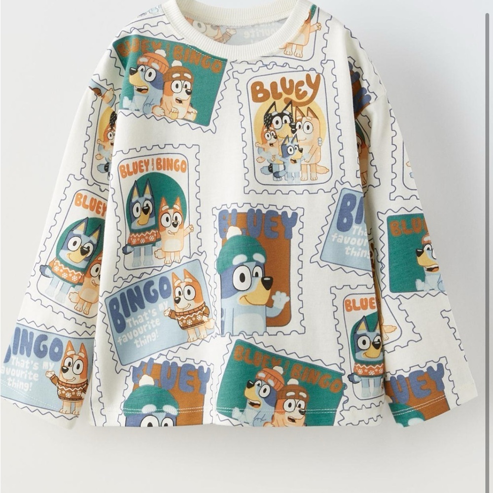 Zara Boys Bluey Long Sleeve Shirt